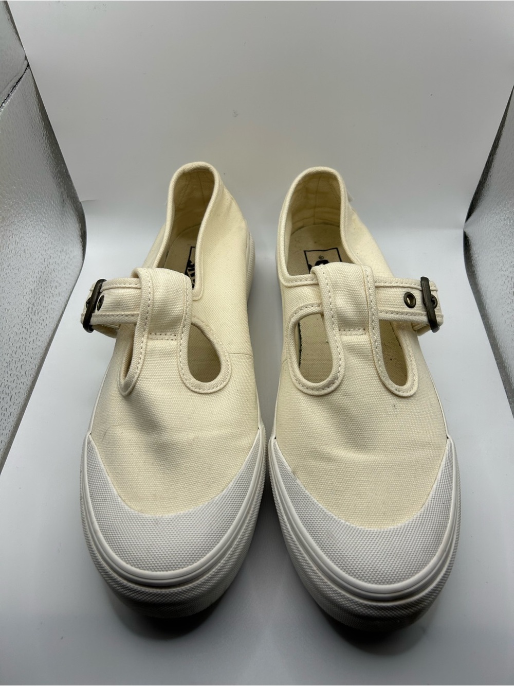 Cream Mary Jane Vans